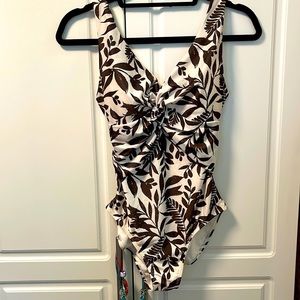 Primemark swimsuit new size 4 brown and cream